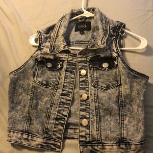 Rustic denim vest